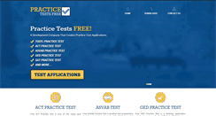 Desktop Screenshot of practicetestsfree.com